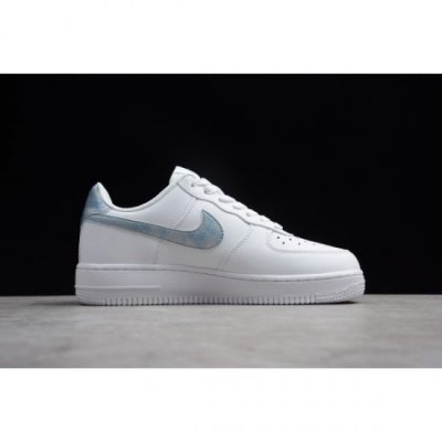 Nike Bayan Air Force 1 Low Gs Beyaz / Kraliyet Mavisi Kaykay Ayakkabı Türkiye - R59F70VH